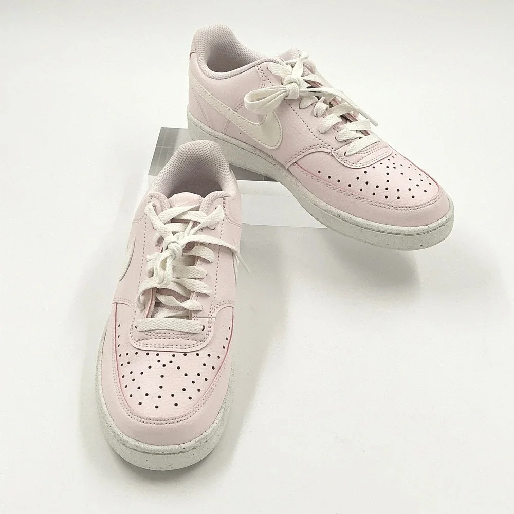 Nike Size 7.5 Court Vision Low Next Nature Pearl Pink Sail NEW Sneakers $85